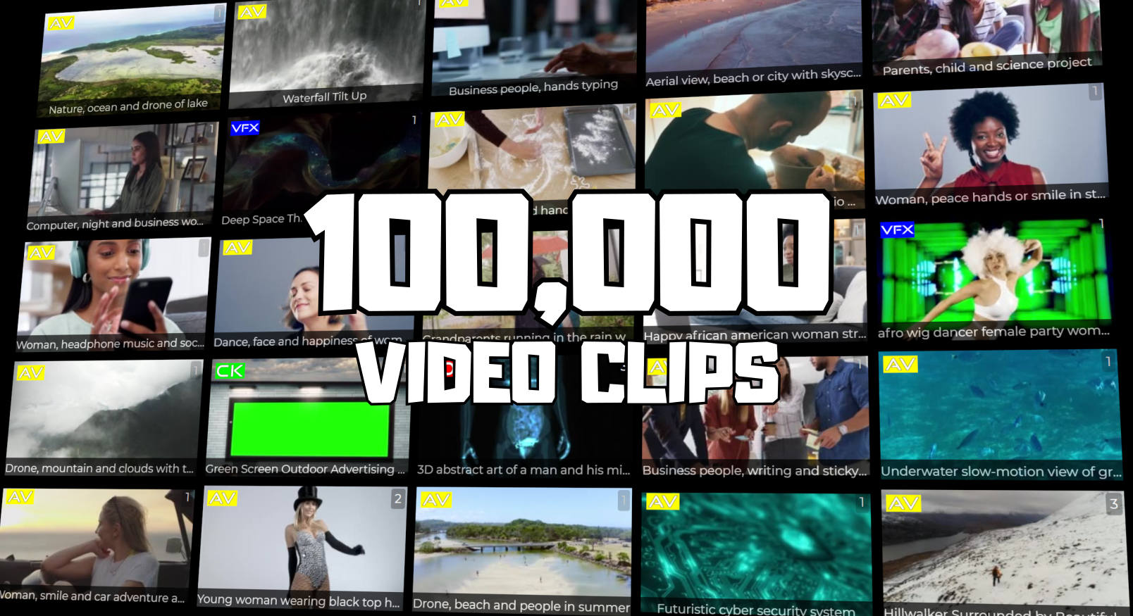We have surpassed 100,000 clips for sale!